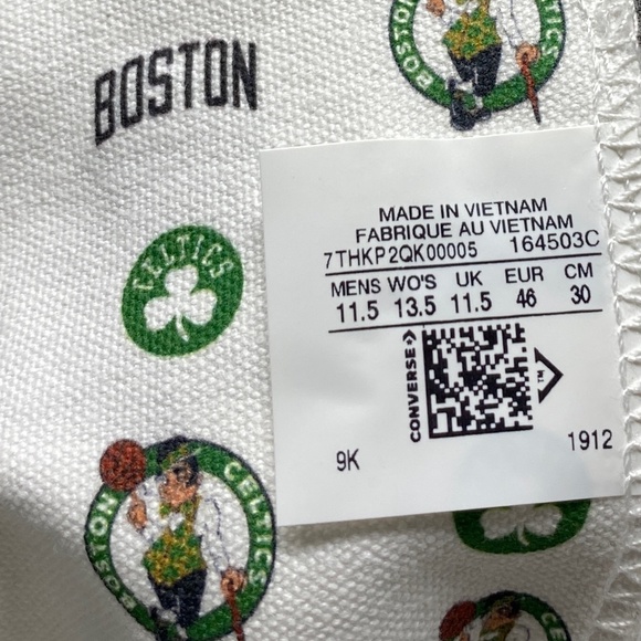 Converse Chuck Taylor High Top Canvas White Men’s Sneakers Custom 164503C-WTGN - Picture 9 of 11